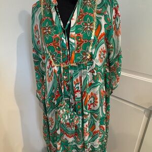 Vibrant Paisley Kaftan